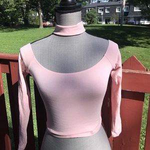 Pink off the Shoulder Crop Top